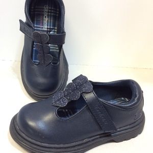 Skechers M.J. navy, sparkle hearts toddler girl 8